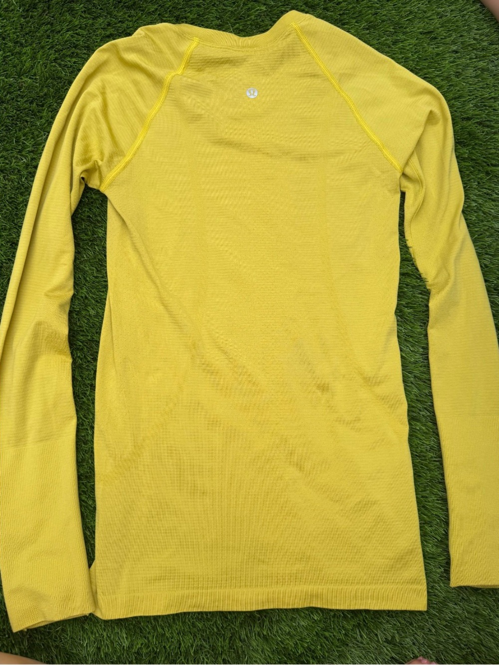 Lululemon Yellow Long Sleeve Athletic Top
